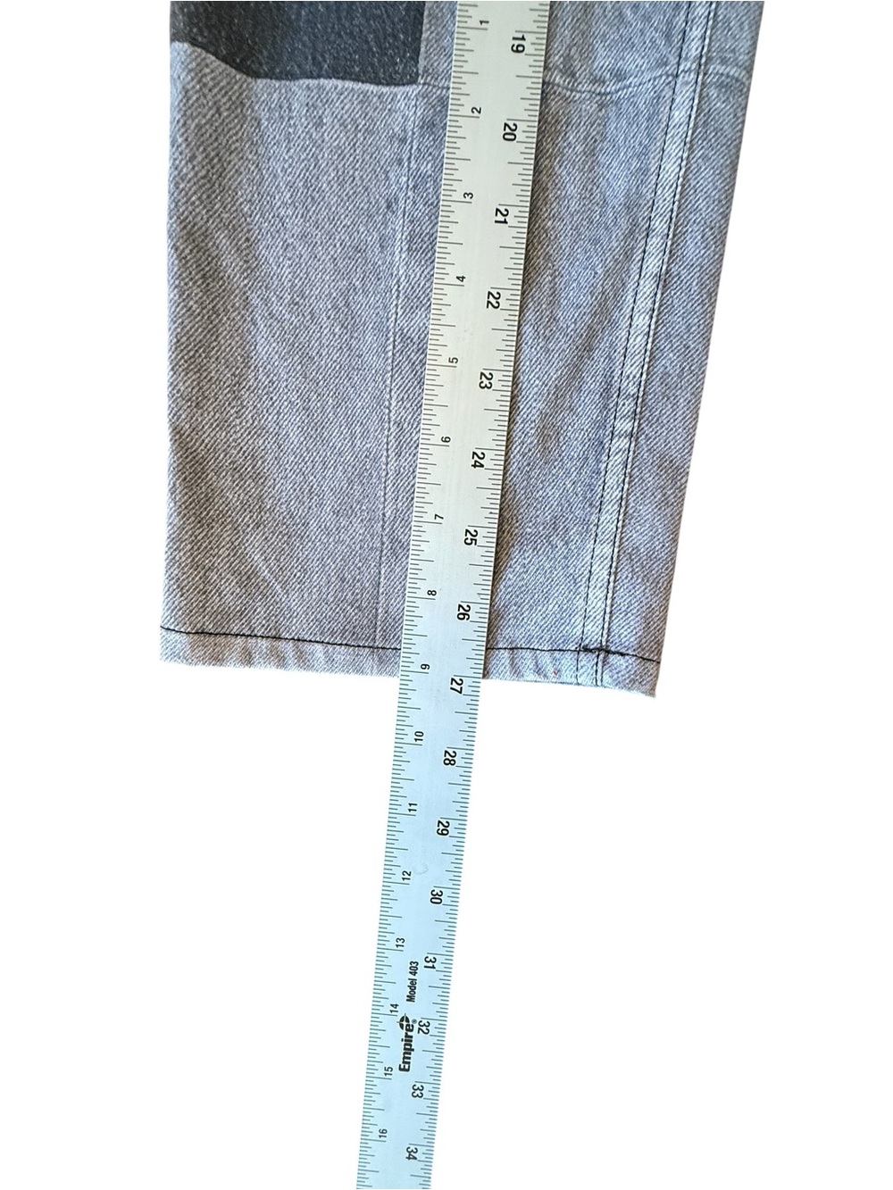 Rag & Bone Miramar Wren Slim Straight Pants Byron Greyscale Faux Denim Womens 28 - Picture 14 of 15